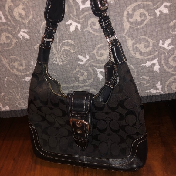 Black Coach mini purse - Picture 1 of 7